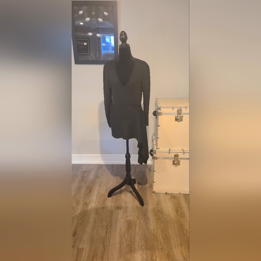 Zara Diagonal Hem Blouse
